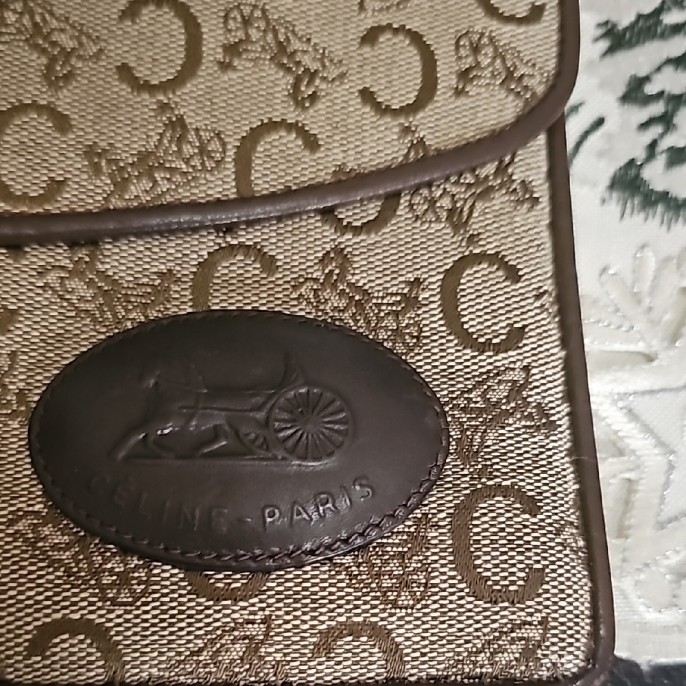 CELINE Triomphe vintage CLUTCH - Picture 2 of 8